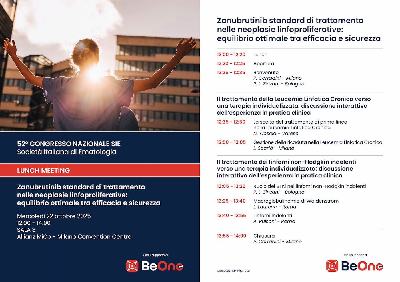 Programma del lunch meeting – SIE 2025
